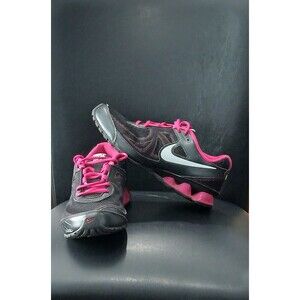 Nike Reax Run 7. Black/Pink/White Running Sneakers. 525755-002. Women Size 8